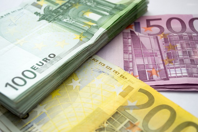 Passive Income—A visually stacked arrangement of 100, 200, and 500 euro banknotes, symbolizing financial growth, wealth accumulation, and income generation without active labor.